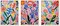 Flower Market Wall Art Henri Matisse Poster Prints Set of 3 Colorful Floral Painting Pictures Flower Canvas Wall Decor Aesthetic for Living Room Bedroom Bathroom 12"x16" Unframed